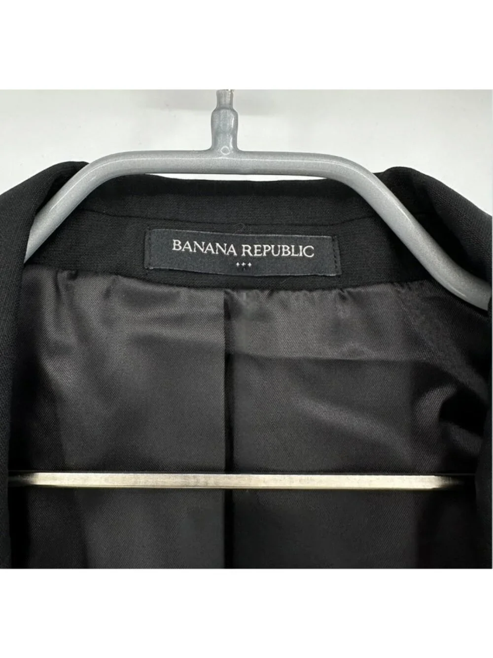 Banana Republic Factory Black Tailored Fit Suit Jacket 44R Men Wrinkle Resistant